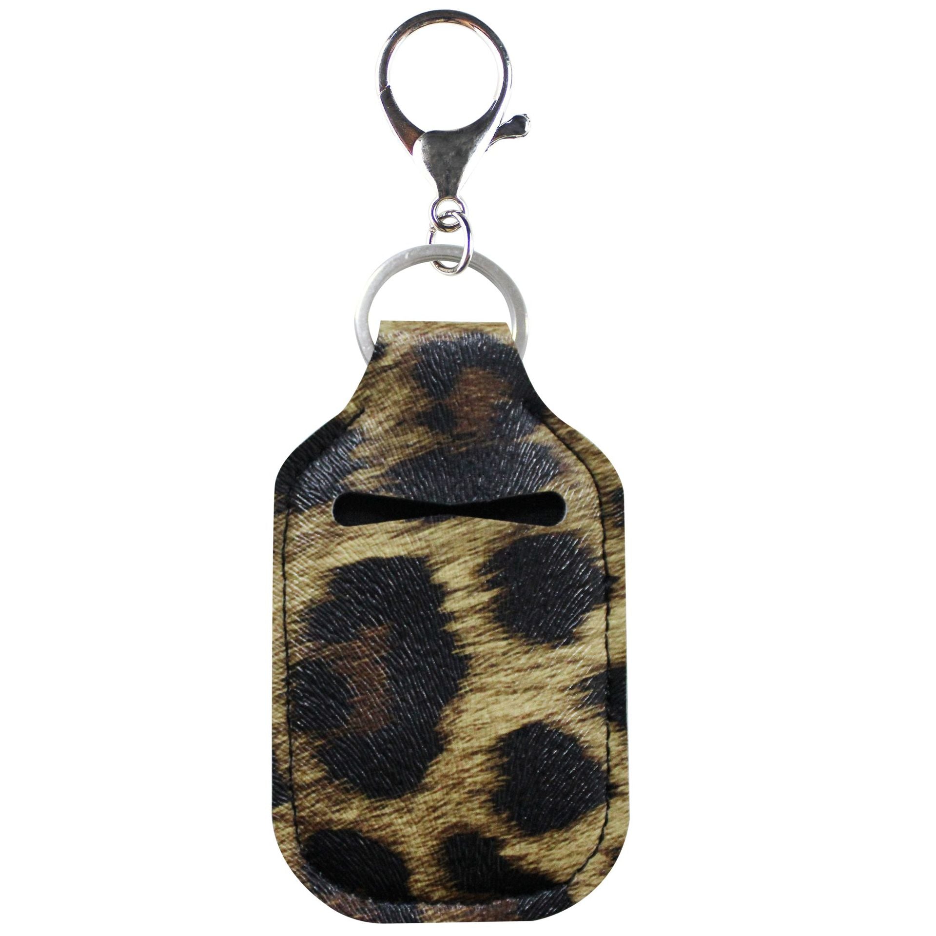 Wholesale Sports Hand Sanitizer Leather Case Key Chain